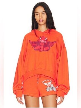 Boys Lie Take the High Road V2 Orange Hoodie one size